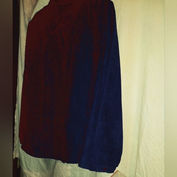 Lemon Grass XL Button Blouse Blúe-geen With Gold Buttons Shirt NWT - Picture 5 of 9